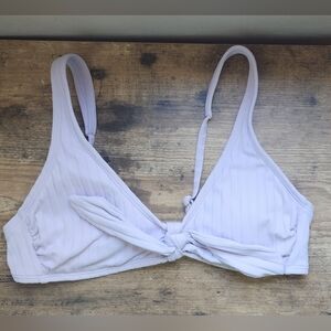 Xhilaration Womens Size M Removable Pads Knot Front Bikini Swim Top Purple